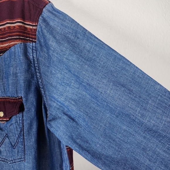 WRANGLER RETRO PEARL SNAP WESTERN SHIRT - Picture 7 of 9